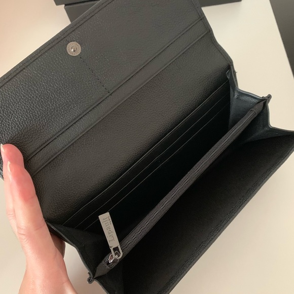 Lipault Black Leather Wallet - Picture 3 of 7